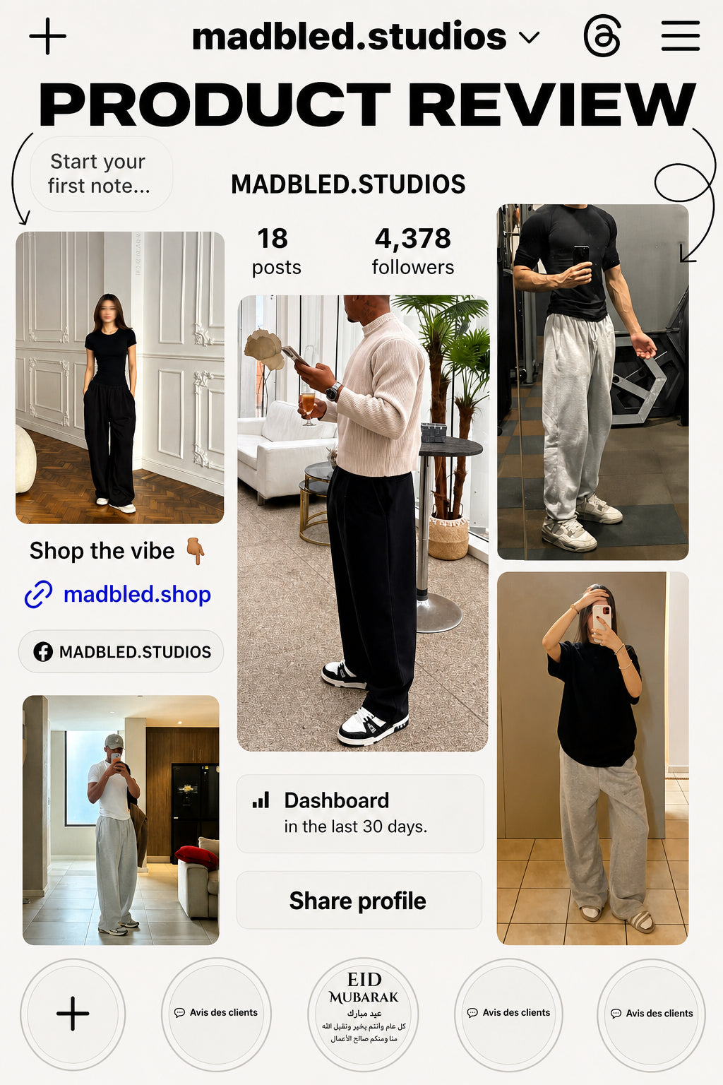 Pack 2 Baggy Unisex Sweatpants.