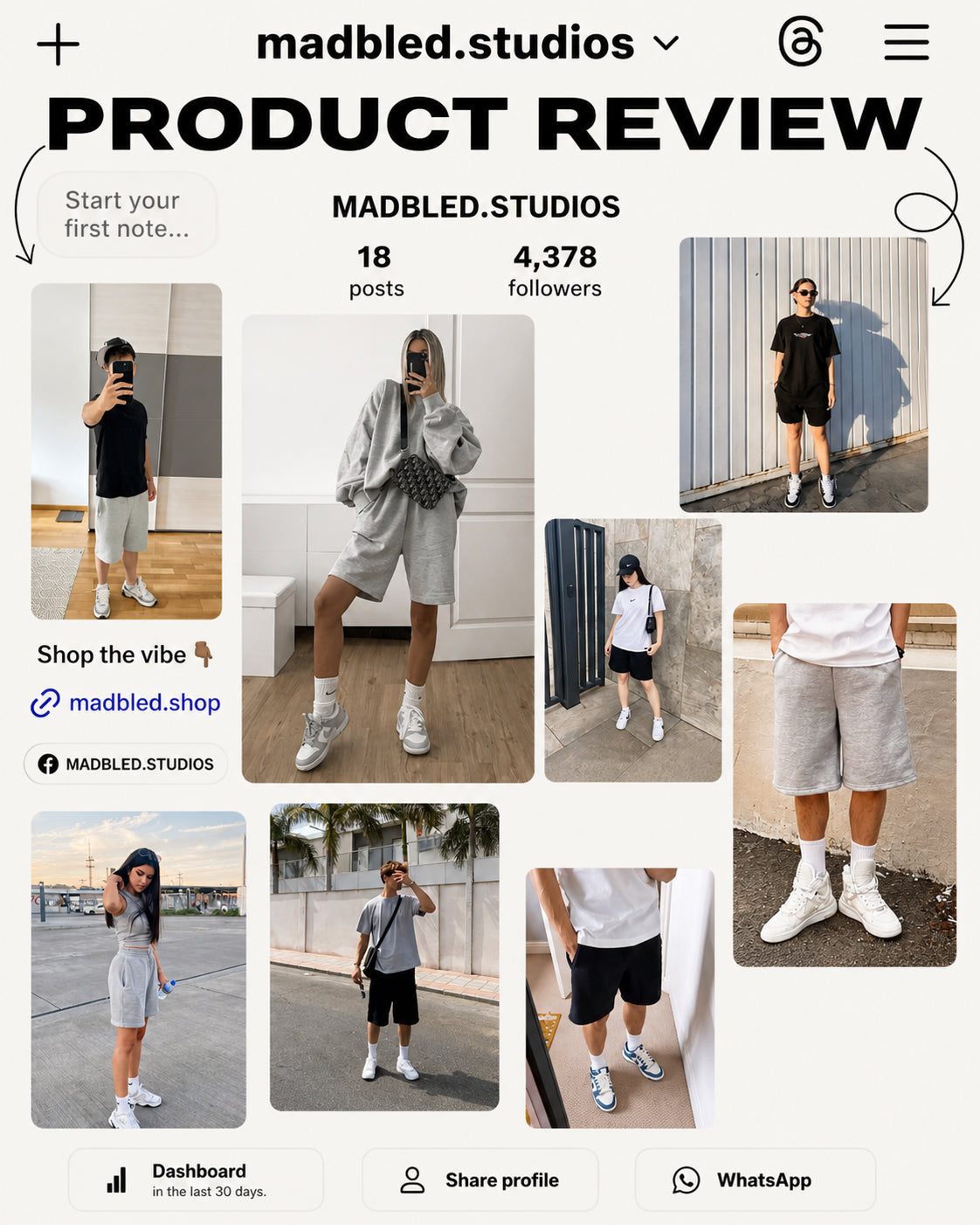2 Baggy Sweat-Shorts = 199Dh