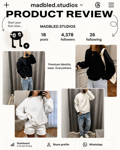 Oversized Unisex Sweatshirts.